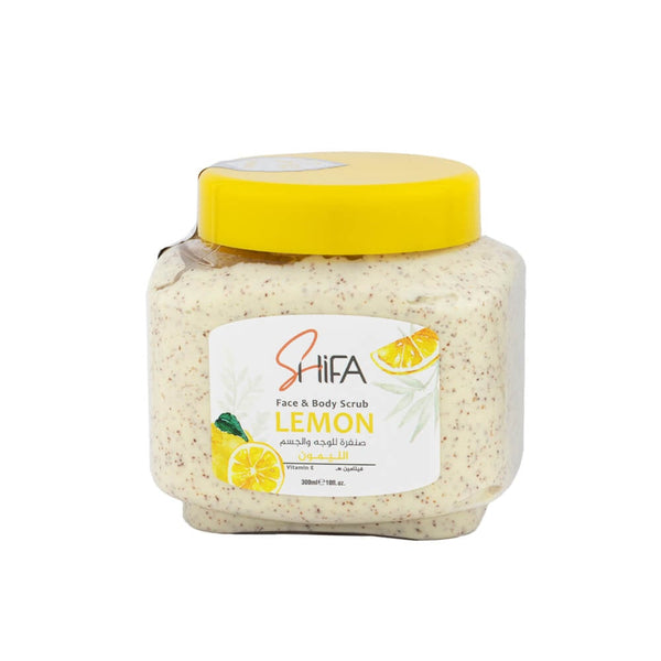 Shifa Face & Body Scrub Lemon Extract Vitamin E 300 ml