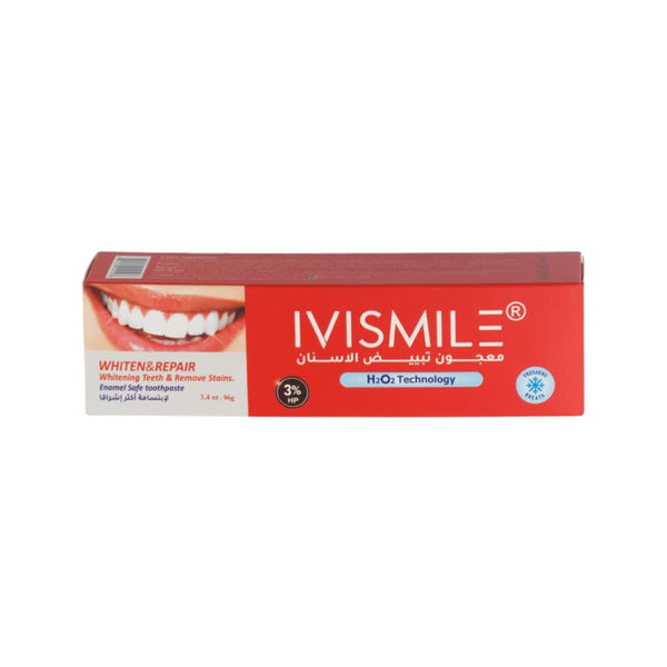IviSmile Brightening Toothpaste Hydroxyapatite Hydrogen Peroxide 3% 96 g
