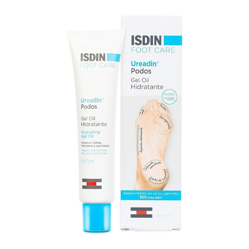 ISDIN Ureadin Podos Gel Oil Foot Moisturizer with 10% Urea, Glycerin and Dexpanthenol