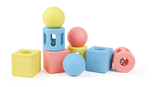 Hape Geometric Rattle Rice-Based Infant Toy