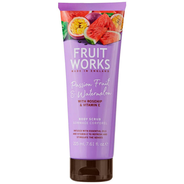 Fruit Works Passion Fruit & Watermelon Body Scrub Fruity Fragrance 225 ml