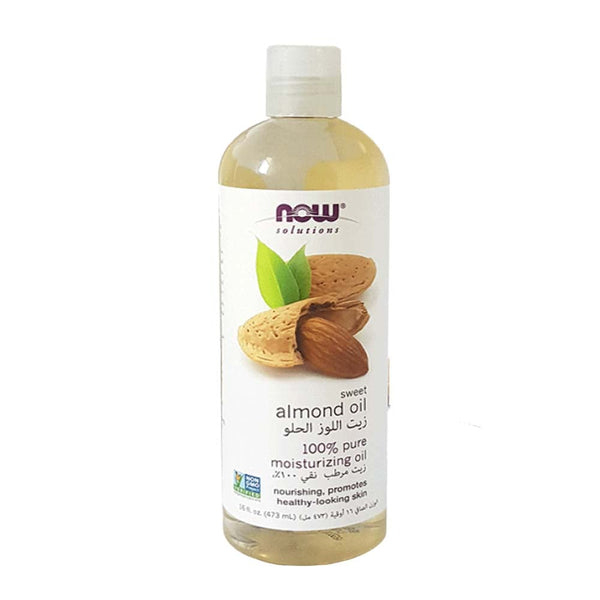 NOW Sweet Almond Oil 100% Pure Moisturizing Skin and Hair Oil 473 ml