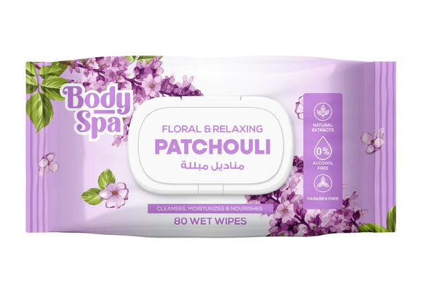 Body Spa Wet Wipes Patchouli Scent 80 Sheets