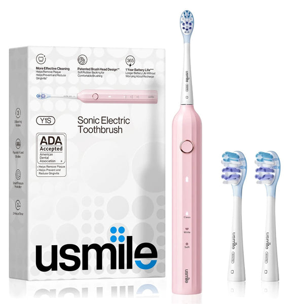 Usmile Y1S Sonic Electric Toothbrush Pink, 38,000 RPM, USB-C Charging