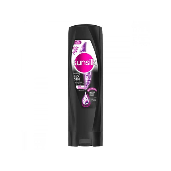 Sunsilk Stunning Black Shine Serum Conditioner Argan Oil Babassu Oil 340 ml