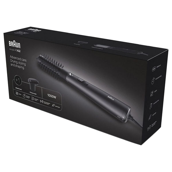 Braun Air Styler AS420 Ionic Hair Dryer and Styler, Black, 1000W