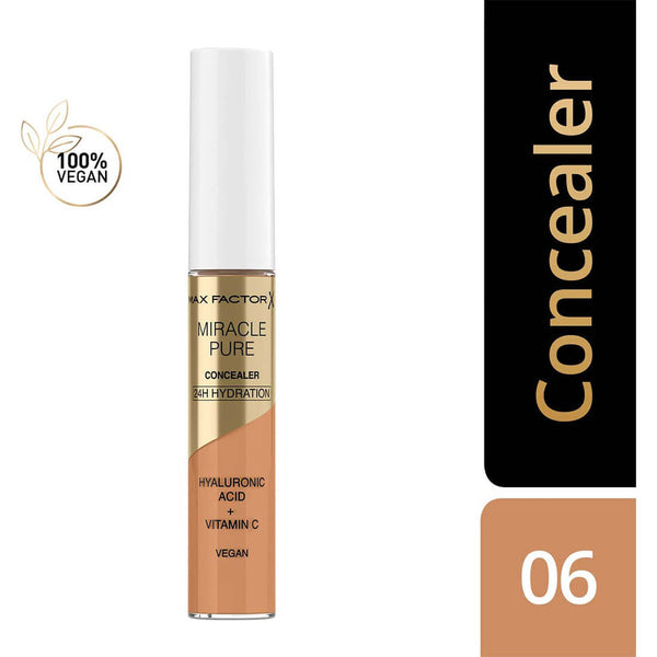 Max Factor Miracle Pure Liquid Concealer Hyaluronic Acid Vitamin C Peptides Na6