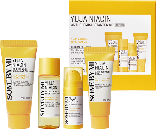 Some By MI Yuja Niacin 30 Days Brightening Starter Kit, 4-Piece Skincare Set