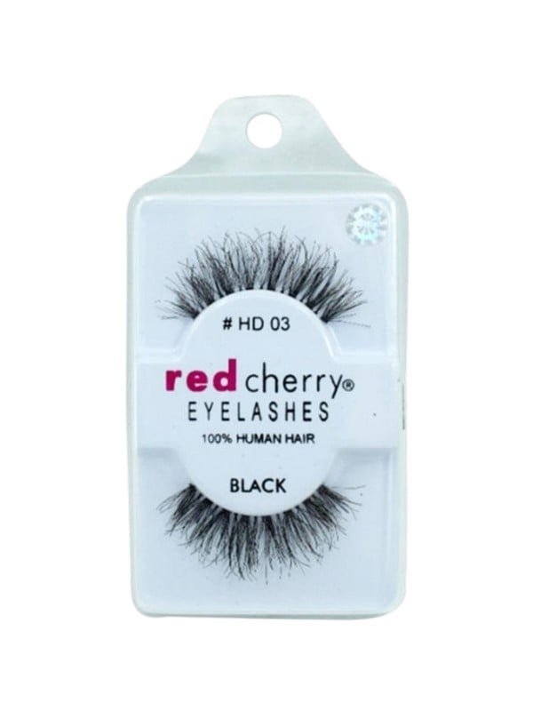Red Cherry False Eyelashes HD 03 Black Natural Hair 1 Pair