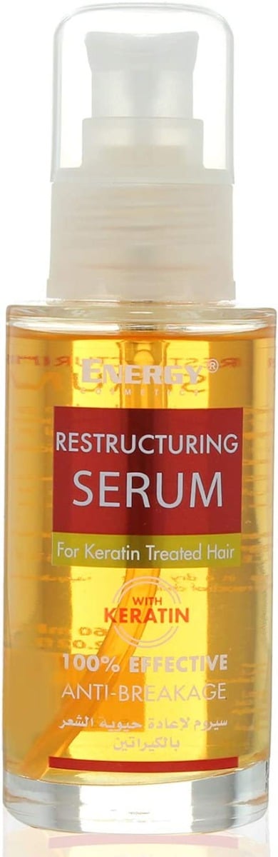 Energy Keratin Hair Serum, Nourishing Moisturizing Formula for All Hair Types