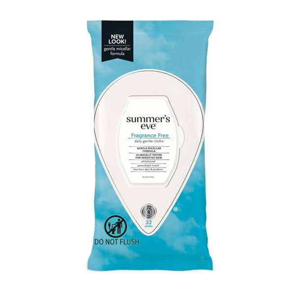 Summer's Eve Cleansing Cloths Fragrance-Free 32 Count