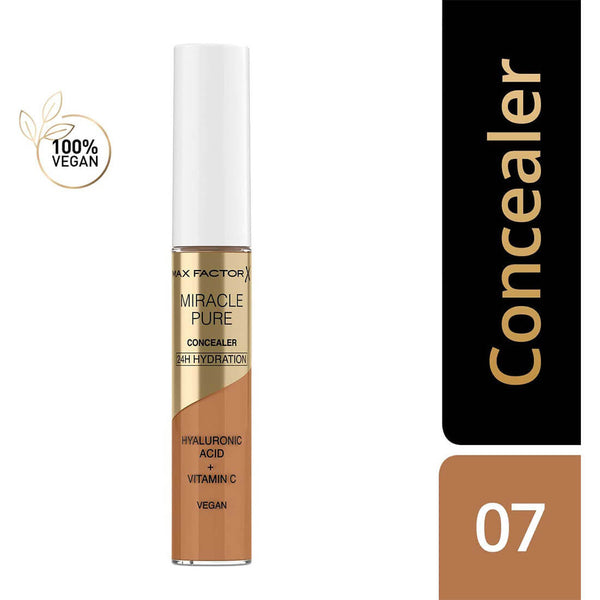 Max Factor Miracle Pure Liquid Concealer Hyaluronic Acid Vitamin C Peptides Na7