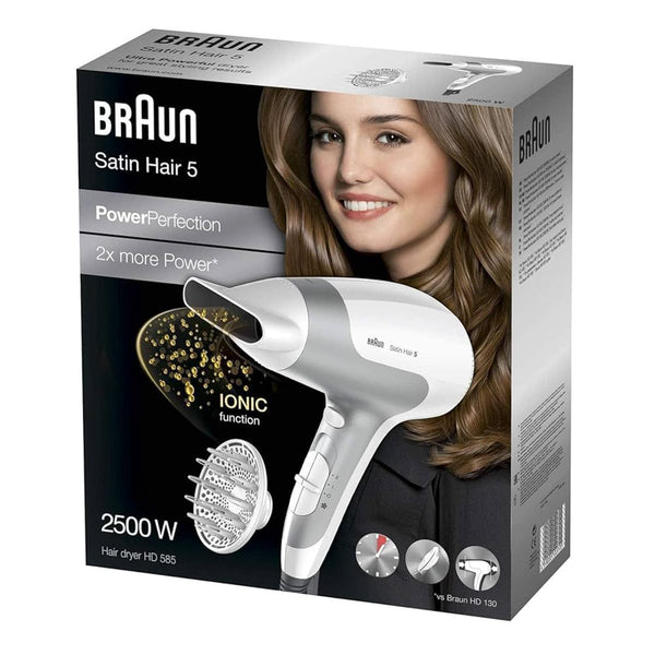 Braun Hair Dryer HD585 Ionic 2500 W White