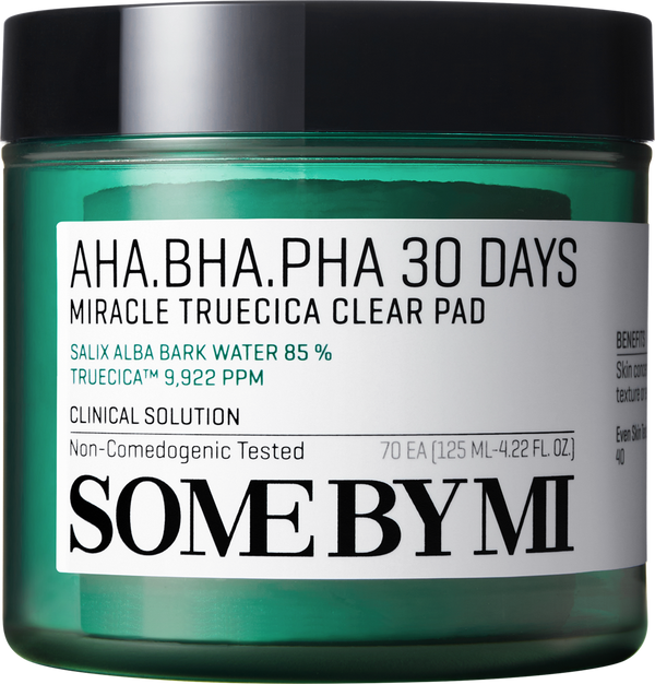 Some By Mi AHA BHA PHA 30 Days Miracle Truecica Pad Exfoliating Cica Essence 125ml