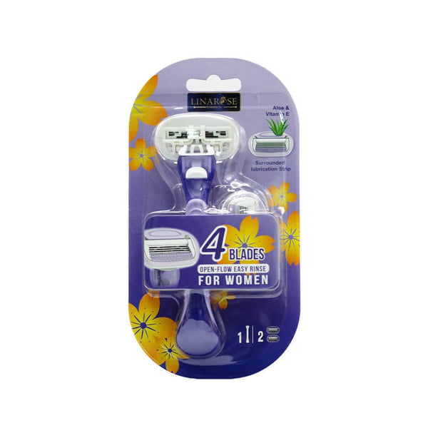Lina Rose Comfort Plus Women's Razor 4 Blades Aloe Vera Vitamin E