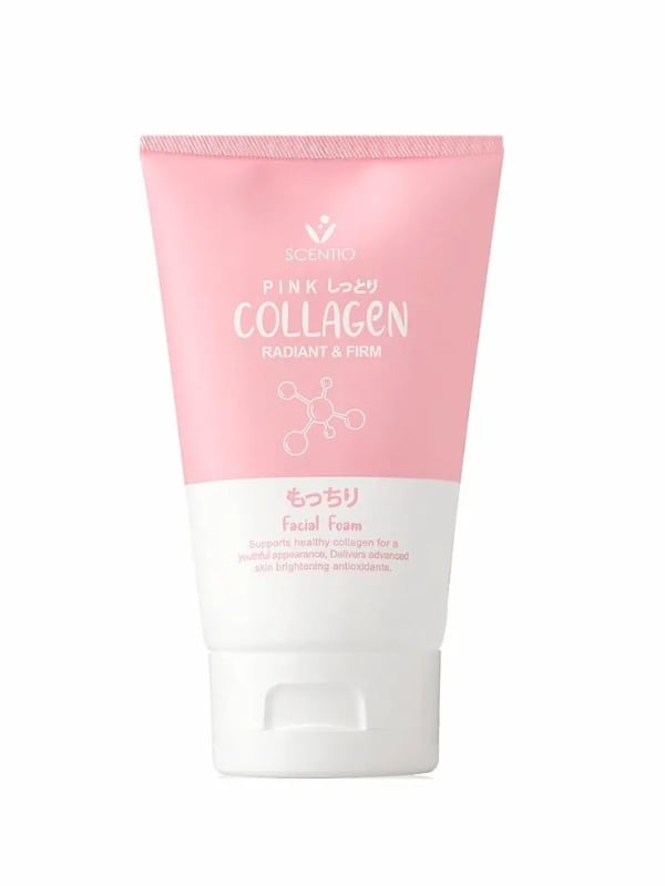 Scentio Pink Collagen Foaming Face Wash Berry Extract Peptides 50ml