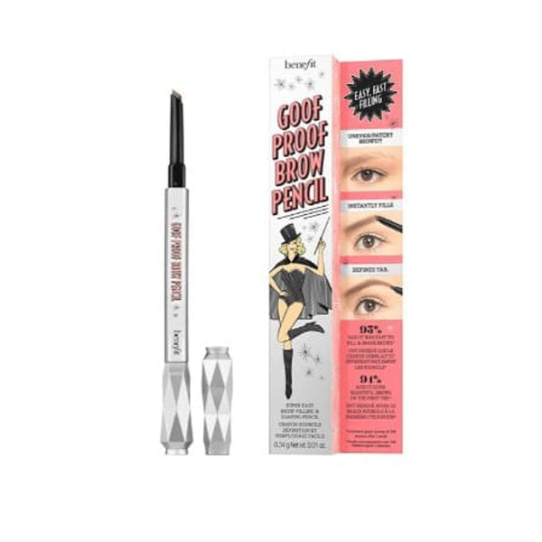 Benefit Goof Proof Brow Pencil Waterproof Deep Brown 4.5 with Built-In Brush