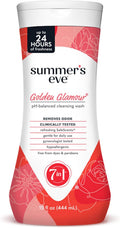 Summer's Eve Feminine Cleansing Wash Golden Glamour Fragrance pH-Balanced 15 oz