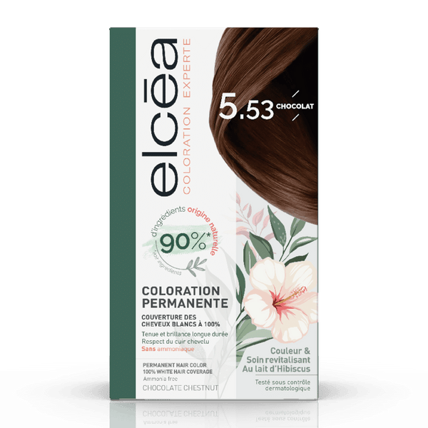 Noreva Elcea Permanent Hair Color 5.53 Choco Chestnut, Ammonia-Free