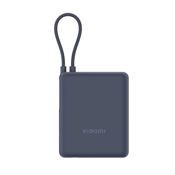 Xiaomi Power Bank 10000mAh 33W USB and USB-C Ports Integrated Cable Blue