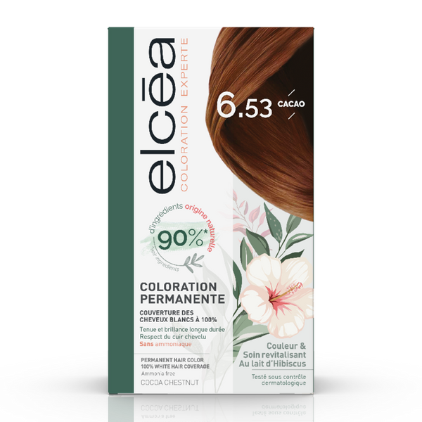 Noreva Elcea Permanent Hair Color 6.53 Cocoa Chestnut, Ammonia-Free