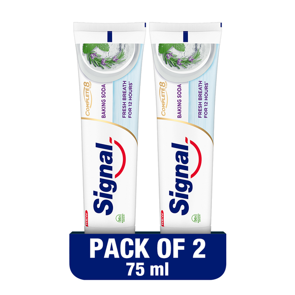 Signal Complete 8 Nature Elements Baking Soda Toothpaste Rosemary & Mint 2 x 75 ml