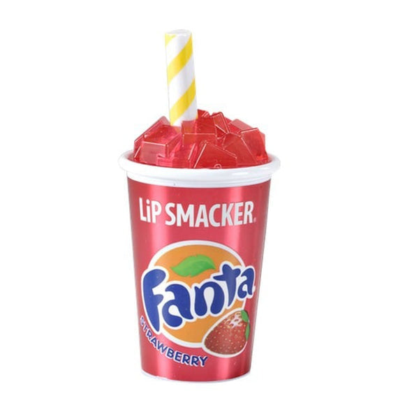 Lip Smacker Fanta Strawberry Lip Balm Cup, Hydrating Formula, 4 g