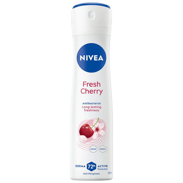 NIVEA Fresh Cherry Antiperspirant Spray Juicy Cherry Fragrance 150ml