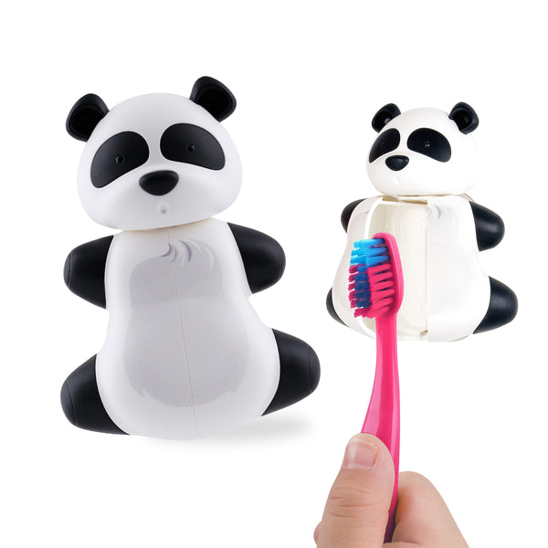 Flipper Fun Animal Panda Toothbrush Cover with One-Touch Mechanism
