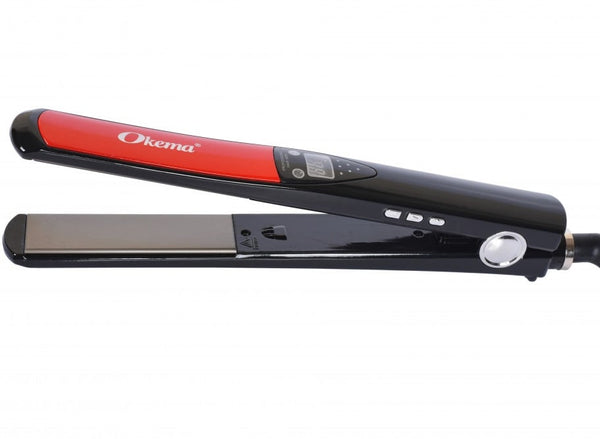 Okema OK2038 Hair Straightener Ceramic Plates Adjustable Temperature