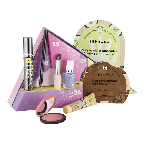 Sephora Moving Lights Beauty Set Makeup Kit Nail Polish Blush Lipstick 8 Pieces