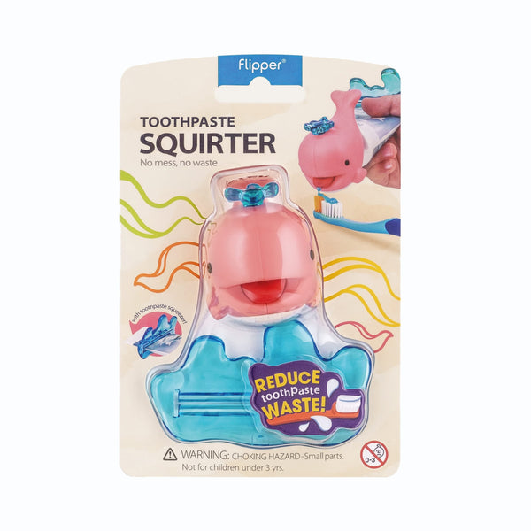 Flipper Whale Toothpaste Squirter with Silicone Valve