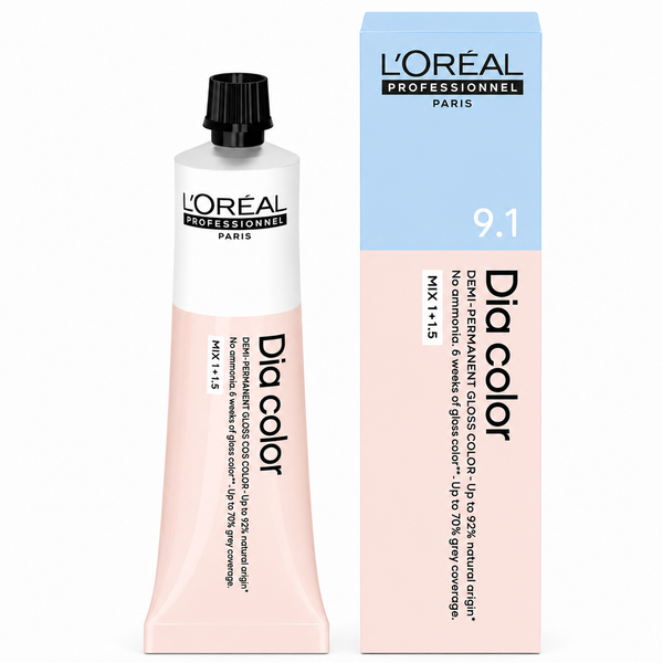 L'Oreal Professionnel Dia Color Ammonia-Free Hair Color Very Light Ash Blonde 9.1