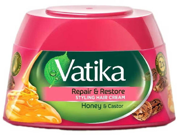 Dabur Vatika Hair Cream Repair & Restore Nourishing Cream Honey Castor 210 ml