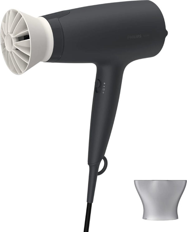 Philips BHD302/13 Hair Dryer 1600W ThermoProtect Attachment 3 Heat and Speed Settings