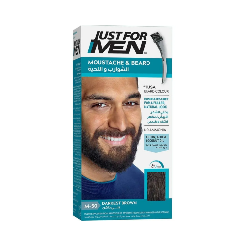 Just for Men M-50 Mustache and Beard Dye, Very Dark Brown