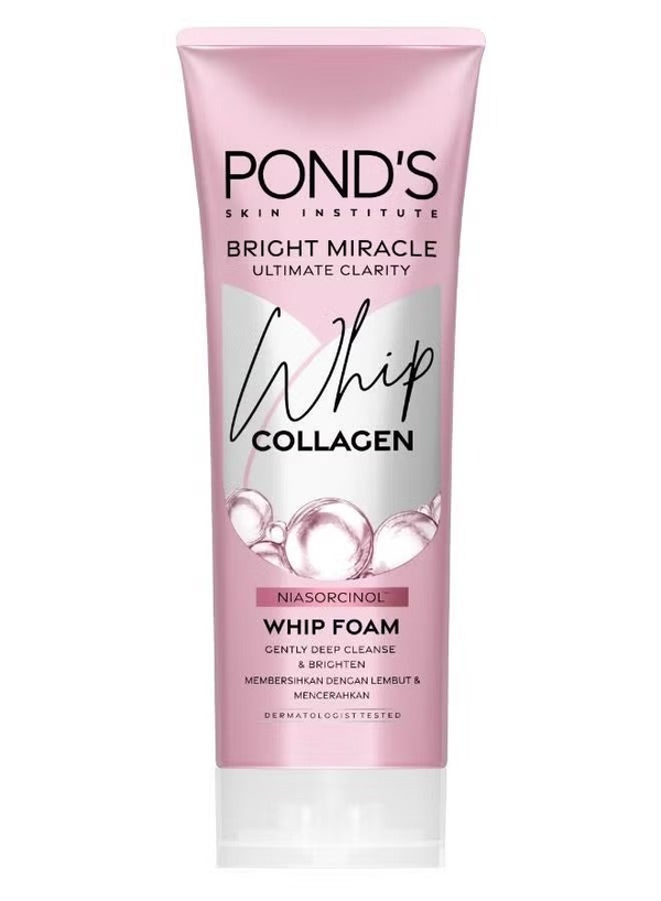 Pond's Bright Beauty Serum Facial Foam Cleanser Hydrating Radiance Care 100 ml