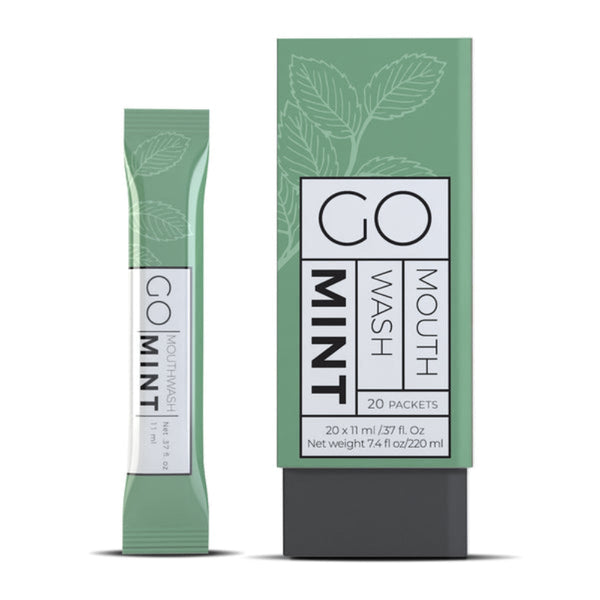 Go Mint Mouthwash Mint Flavor 20 Packets 220 ml