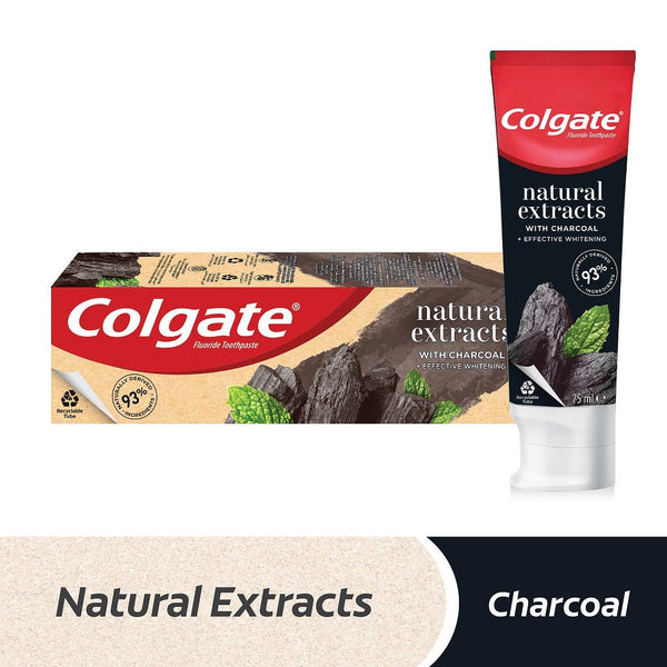 Colgate Natural Extracts Charcoal Toothpaste Fluoride 1450 ppm 75 ml