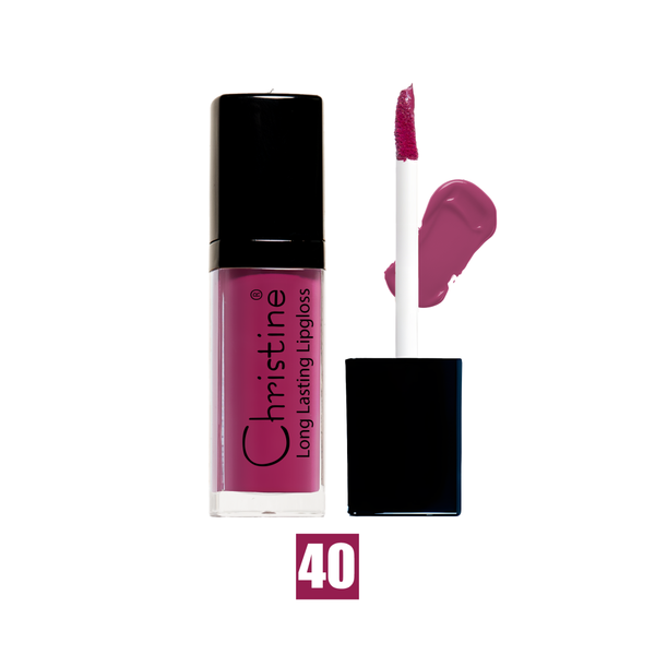 Christine Matte Liquid Lipstick 40 Matte Finish Long-Lasting Deep Color