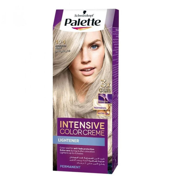 Palette Intensive Color Creme Permanent Hair Color Keratin Panthenol Silver Blonde 10-1