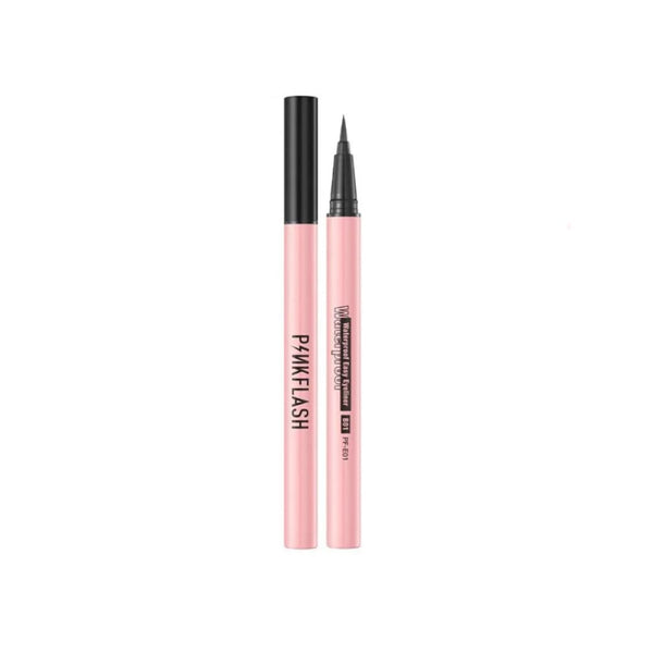 Pink Flash Liquid Eyeliner B01 Black Waterproof Precision Tip 1 Piece