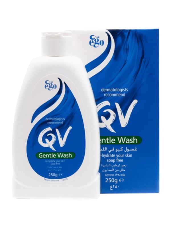 QV Gentle Wash Soap-Free Fragrance-Free Cleanser for Sensitive Skin 250g