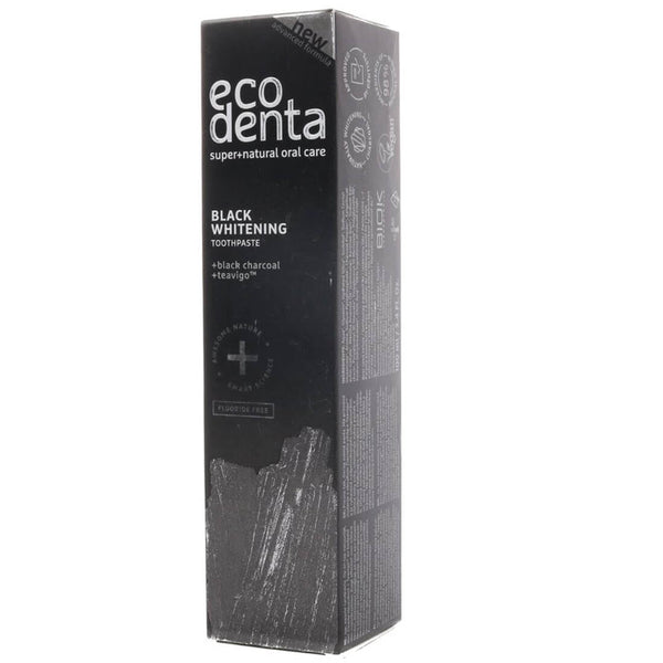 Ecodenta Black Charcoal Toothpaste Fluoride Free Teavigo 100 ml