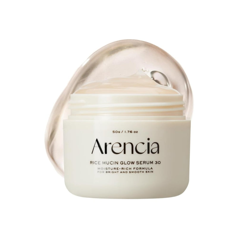 Arincia Rice Glow Night Serum Lightweight Rice Mucin Niacinamide Peptides Vitamin E 50g