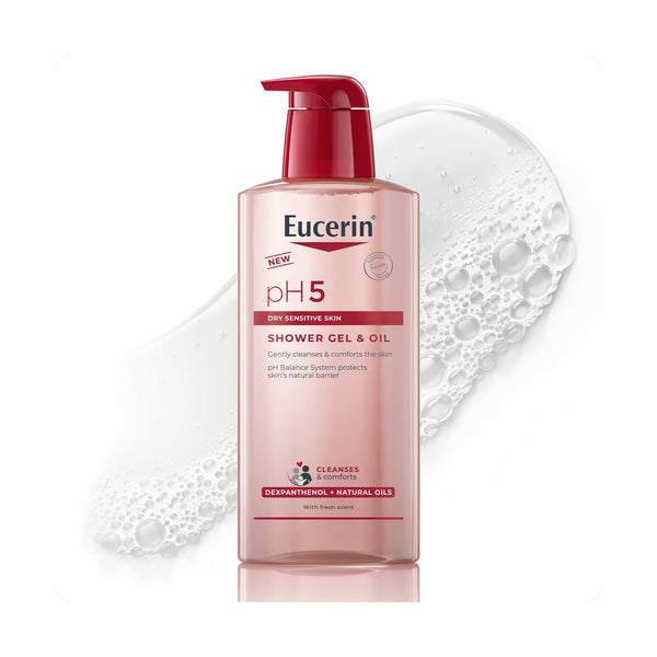 Eucerin pH5 Shower Gel & Oil with Dexpanthenol and Natural Oils