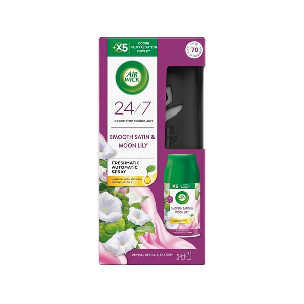 Air Wick Smooth Satin & Moon Lily Automatic Air Freshener Refill, 250 ml