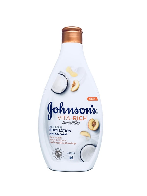 Johnson's Vita-Rich Body Lotion Milk, Fig and Coconut Extracts 48-Hour Hydration 400 ml