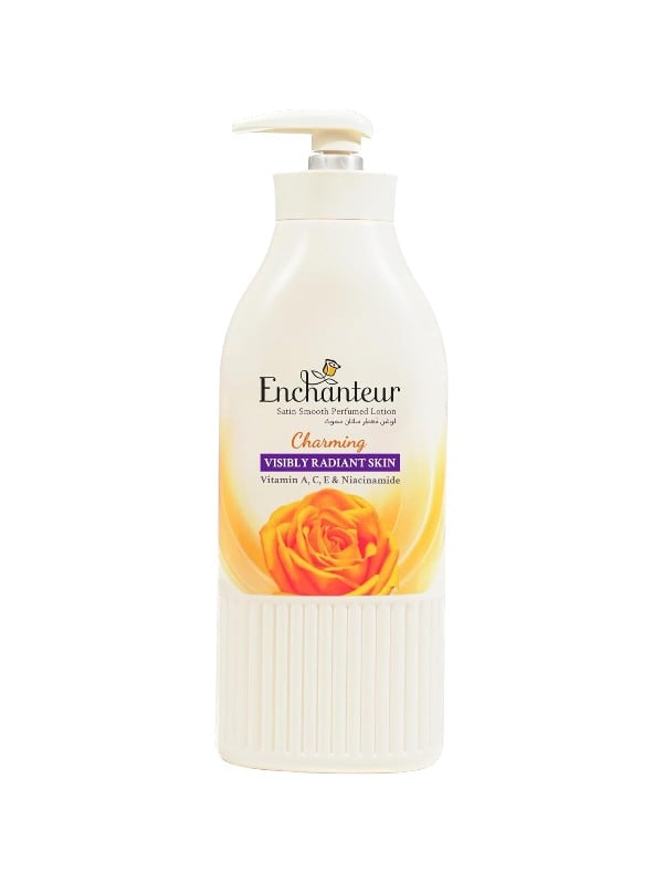 Enchanteur Satin Smooth Charming Perfumed Body Lotion Shea Butter Aloe Vera 500 ml