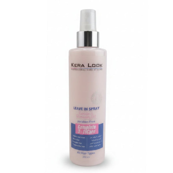 Kera Look Leave-In Hair Spray with Keratin and Rosemary Oil, Paraben-Free, 250 ml